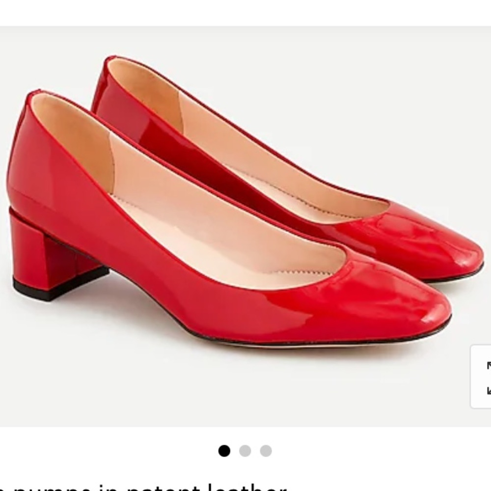 J. Crew Kate Red Patent Pumps NWB Sz 8
